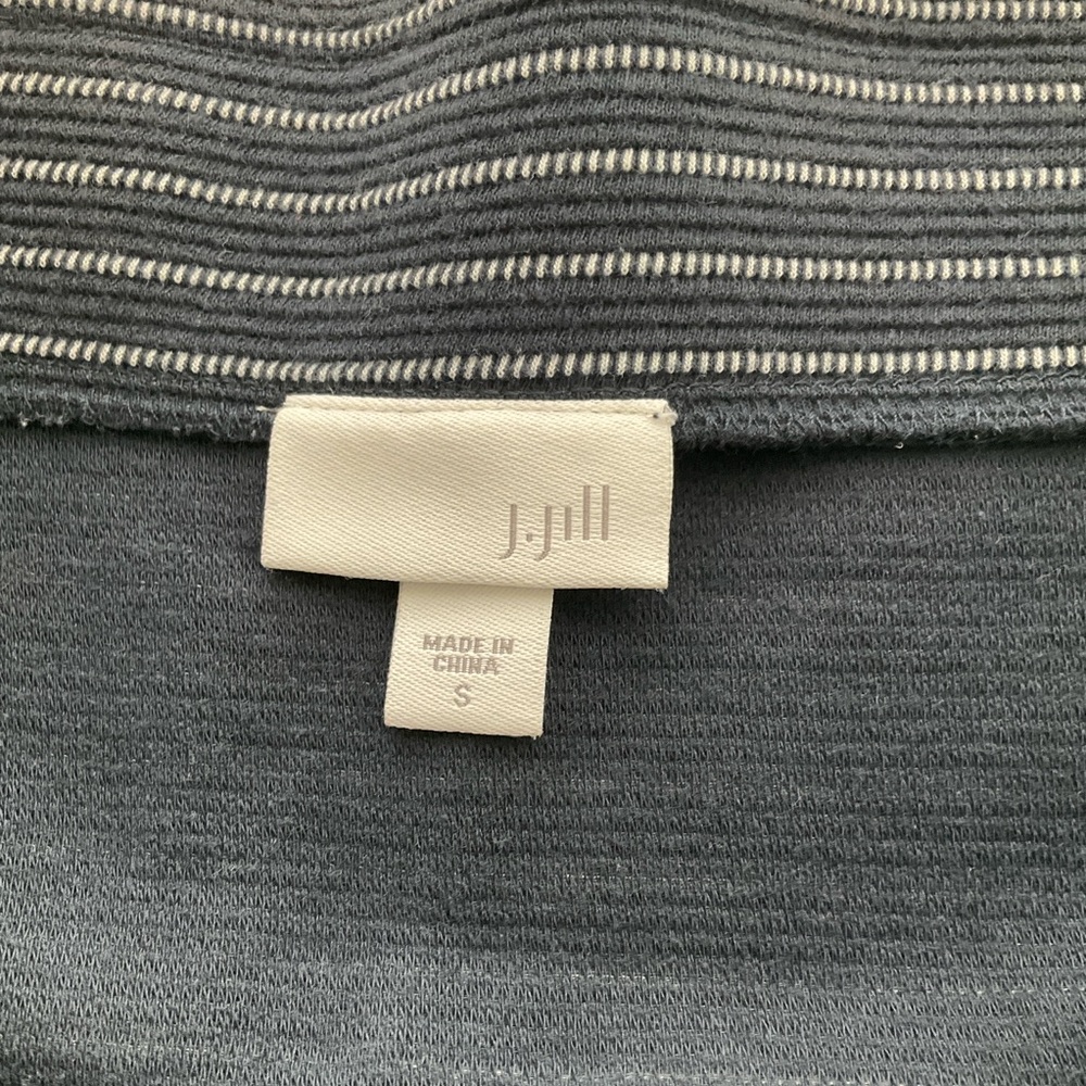 J. Jill Small Navy and White Striped Pencil Skirt - Picture 5 of 9